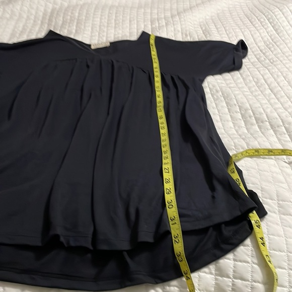 Dress Up navy vneck dress m nwt - Picture 7 of 7